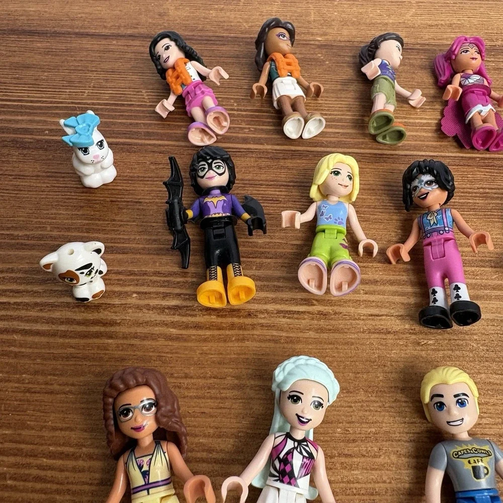 LEGO Friends Mini Doll Figure Lot 16 Girls Pets Hair Accessories Mixed Bundle